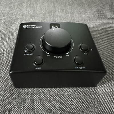 PreSonus MicroStation BT 2.1 Bluetooth Studio Monitor Controller 2021 - Present - Black image 4