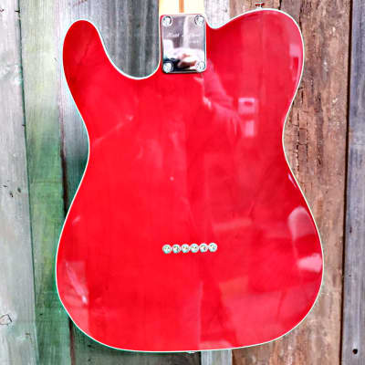Keith Holland Custom T-NS-Thinline #1291 - Translucent Wine Red image 6
