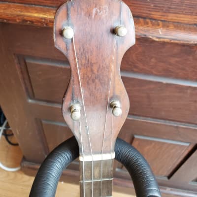 Antique 1923 Vega Style F Tenor Banjo~ 4 String Tone Monster ~ Good+ Condition image 4