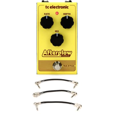 TC Electronic Afterglow Chorus Pedal with 3 Patch Cables image 1