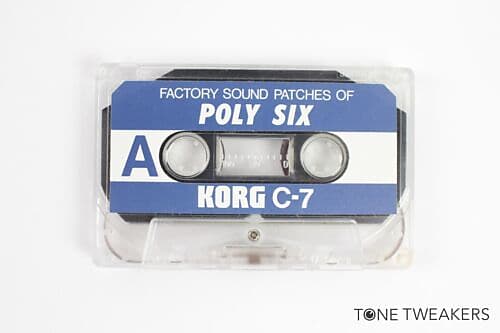 Korg Polysix Factory Sound Patches of Poly-6 C-7 Data Tape VINTAGE SYNTH DEALER image 1