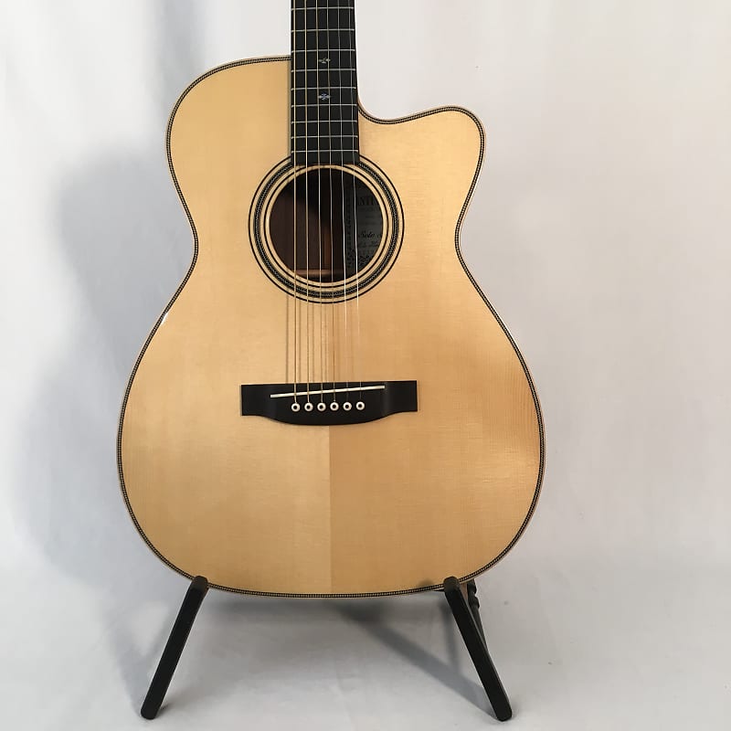 Asturias Solo Herringbone - 000 with cutaway. Handmade acoustic guitar from Japan, doblen case. image 1
