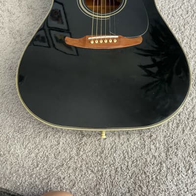 Fender La Brea California Series Black MIK Rare Vintage Acoustic Electric  Guitar | Reverb