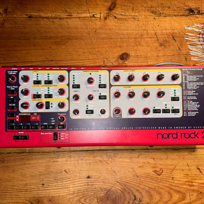 Nord Rack 2 16-Voice Rackmount Virtual Analog Synthesizer 1997 - 2003 - Red