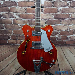 1976 Gretsch 7660 Chet Atkins Nashville Electric Guitar Autumn Red image 2