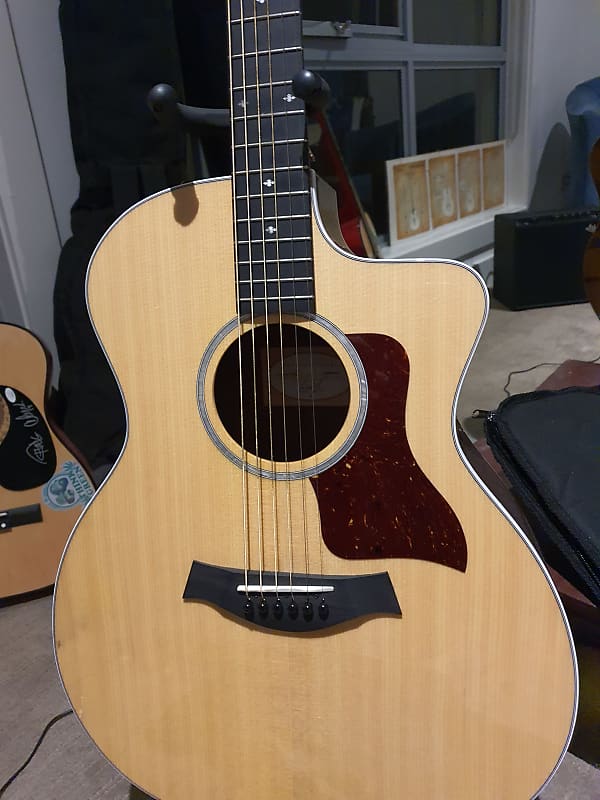 Immagine Taylor 214 ce cf Grand Auditorium Electric Acoustic Guitar 2018 Natural Gloss
           priced For Quick Sale.  
☹Lost My Job CAUSE OF COVID🙁 - 1