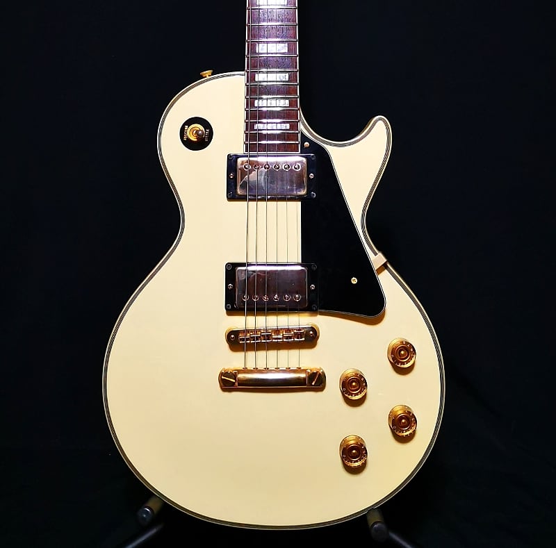 Burny Fernandes RLC-55 2004 White Les Paul Custom | Reverb