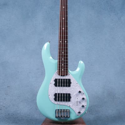 Ernie Ball Music Man Stingray 5 HH Electric Bass Guitar - Laguna Green - K01832-Green image 3