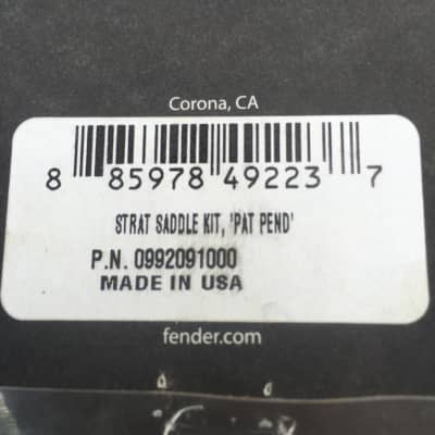 Real Life Relics Fender® Aged Pure Vintage Pat Pend Stamped Steel Saddles (Fender® 0992091000)    [E6] image 5