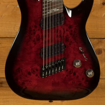 Schecter Omen Elite-7 MS | 7-String - Black Cherry Burst | Reverb UK