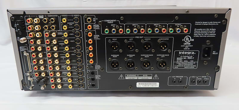 Onkyo Integra RDC-7 7.1 Channel A/V Controller Preamplifier