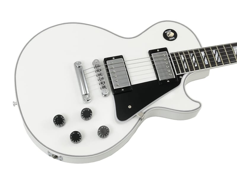 Gibson Custom Shop Les Paul Custom Alpine White Chrome Parts | Reverb