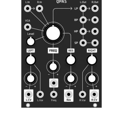 Grayscale Replacement Panel - Make Noise QPAS (Black Matte) image 2