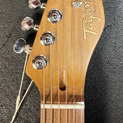 Tagima Stella DW 2021 Electric Guitar Transparent Amber image 5