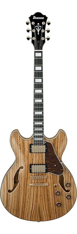 Ibanez AS93ZWNT Artcore Expressionist Zebrawood Series Hollow Body Electric Guitar, Natural Finish image 1