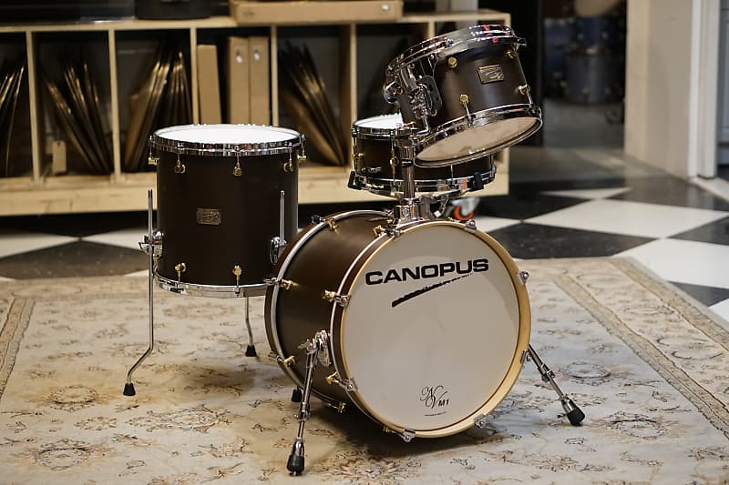 Canopus NV60-M1 Bop Set 18/12/14/5.5x14 - Bitter Brown Oil | Reverb