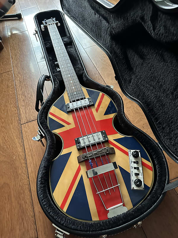 Hofner Union Jack Bass Bbass Hiseries Violin Beatle Reverb Canada