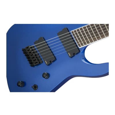 Jackson X Series Soloist Arch Top SLAT7 MS 7-String Electric Guitar with Laurel Fingerboard (Right-Handed, Metallic Blue) image 7
