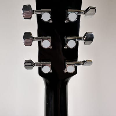 Fender FA-100 Black Acoustic Guitar w/ Hard Case image 9