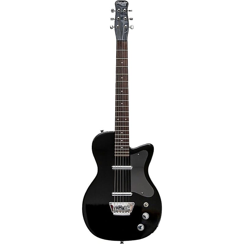 Silvertone Electric Solid Body Guitar - Black, 1303 Reissue image 1