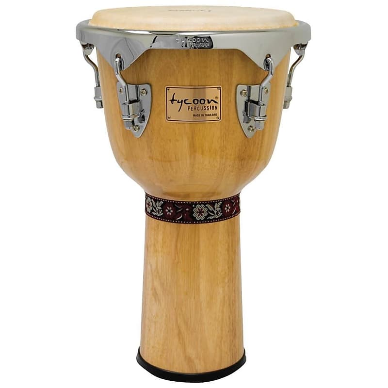 Tycoon Percussion 12 Concerto Series Djembe Natural Finish image 1