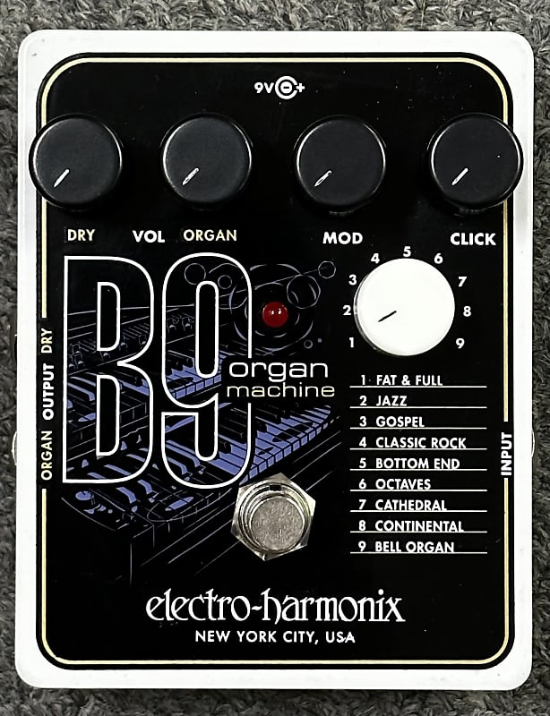 ElectroHarmonix B9 Organ Machine Guitar Effect Pedal Reverb