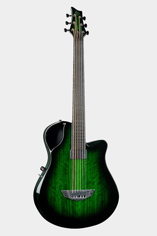 Emerald X10 Carbon Fiber Hybrid Acoustic/Electric Guitar Reverb