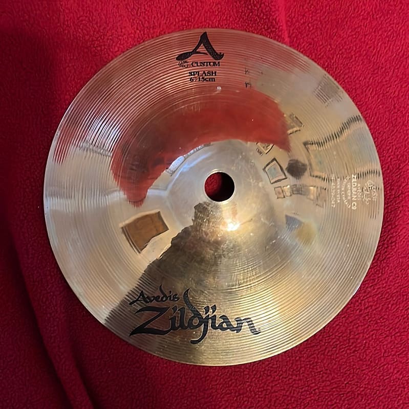6” Zildjian A Custom Splash Cymbal 103g Reverb