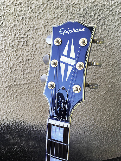 EpiphoneJAPAN Les Paul custom フジゲン  EMG Epiphone Les Paul Custom EMG | Reverb