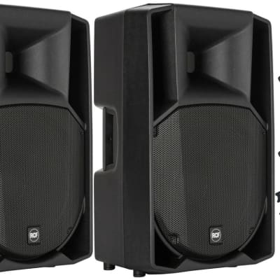 2x RCF ART 715-A MK5 15" Active / Powered Live Sound 2-Way Speaker w/ DSP 1400W + Cables image 1