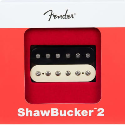 Genuine Fender ShawBucker 2 Humbucking Guitar Pickup - ZEBRA, Bridge or Neck image 9