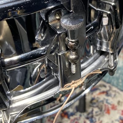 Ludwig - 14x5" Supraphonic, Trans Badge Snare Drum 1958-1959 - Chrome Over Brass. Stunning! image 10