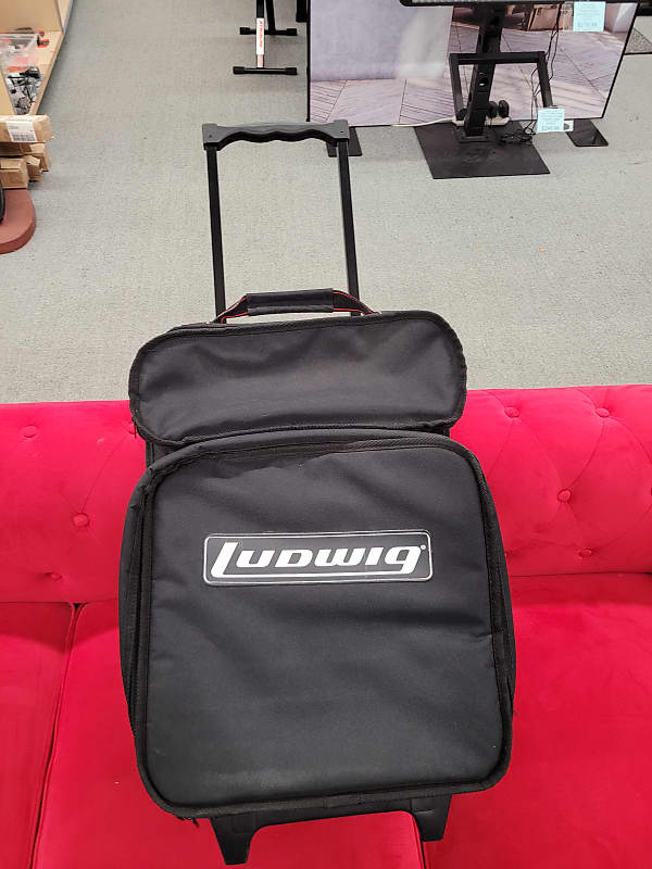 Ludwig Snare Drum kit Bag with Wheels Black Reverb