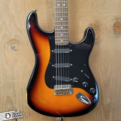 Fender MIM Stratocaster Neck, EMG Pickups Partscaster Sunburst Used image 1