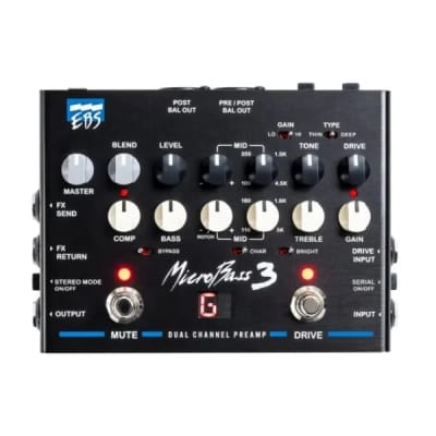 EBS Micro Bass3 中古 EBS MicroBass 3 Bass Preamp | Reverb