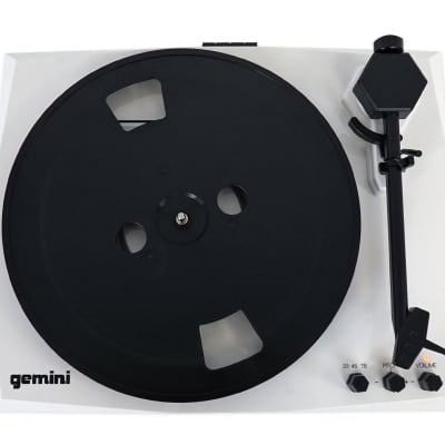 Gemini TT-900 Vinyl Record Player Turntable w/Bluetooth+Dual Speakers TT-900BW image 9