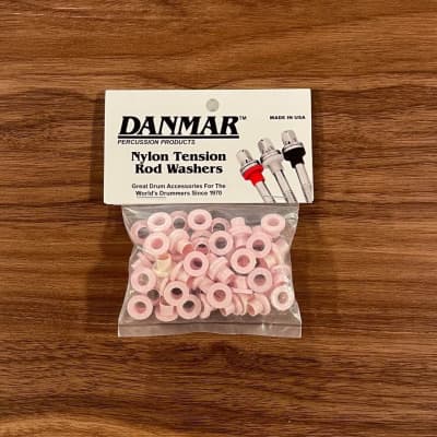 Danmar 50 Pack Nylon Tension Rod Washers Pink