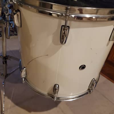 Pearl Session Series 5pc - Late 90s Nicotine White 6 ply mahogany/maple 1990s Nicotine White image 6