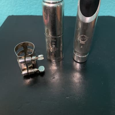 Selmer Jazz "E" Metal Tenor sax mouthpiece with ligature and cap image 1