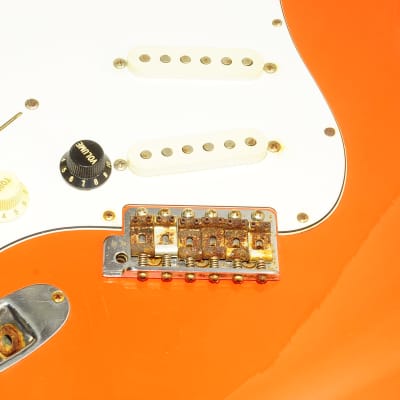 Fender Japan Stratocaster For Left-handed P serial Electric Guitar  Orange Ref No.5367 image 5