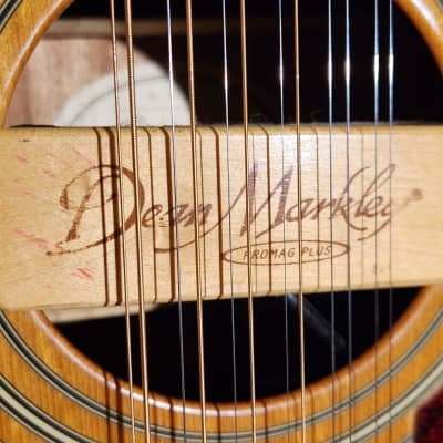 Fender DG-14S/12 12-String Acoustic Guitar Natural w/ Dean Markley Promag Plus Pickup image 9