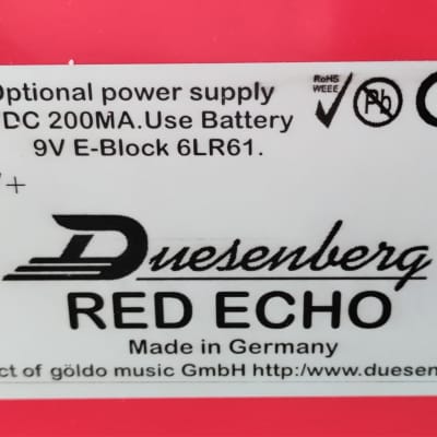 Duesenberg Red Echo 2009 Rouge image 6