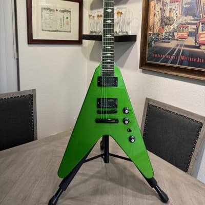 Gibson Dave Mustaine Signature "Rust in Peace" Flying V EXP 2022 - Present - Alien Tech Green image 9