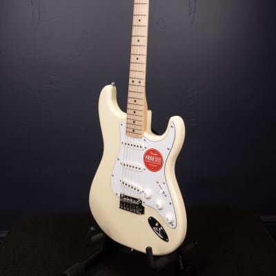Squier Affinity Series Stratocaster Electric Guitar - Olympic White image 5