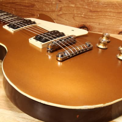 GIBSON 2011 LES PAUL 50s TRIBUTE T Worn Goldtop Relic! + Hard Case 10399 image 9