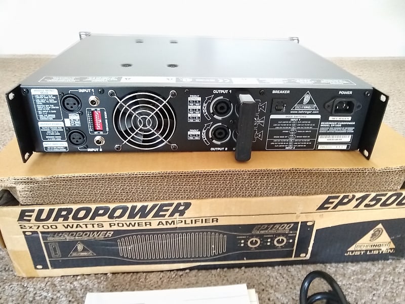 お買い得SALEBEHRINGER ベリンガー EP1500 音響機器 パワーアンプ 2x700W(2Ω) ④ パワーアンプ