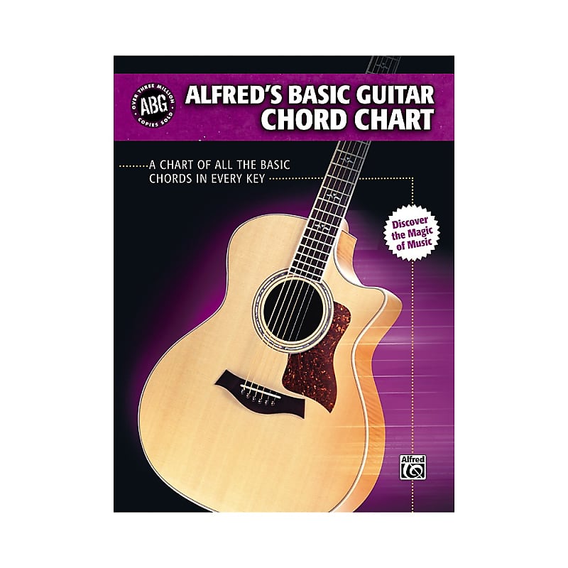 Alfred Basic Guitar Chord Chart | Reverb