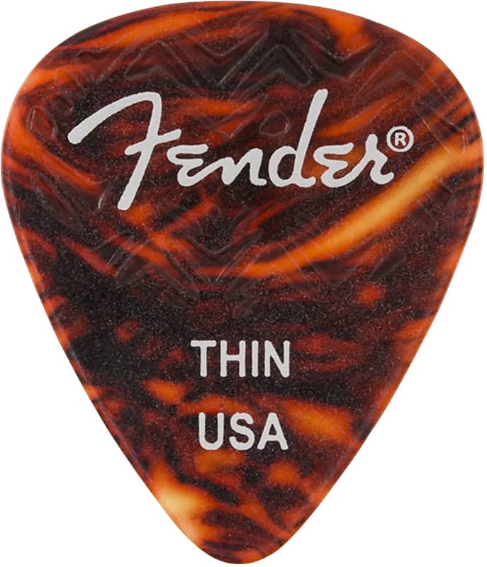 Fender Pick Pack Wavelength 351-Style Thin Shell Finish (Pack of 6) image 1