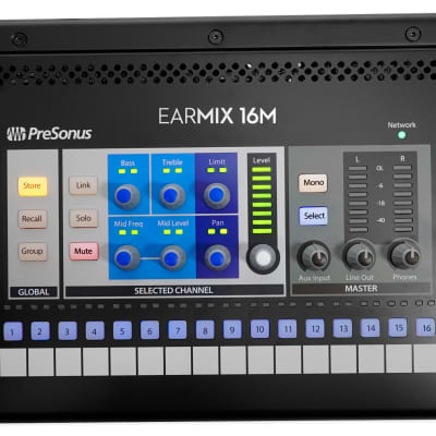 PreSonus EarMix 16M AVB Personal Monitor Mixer