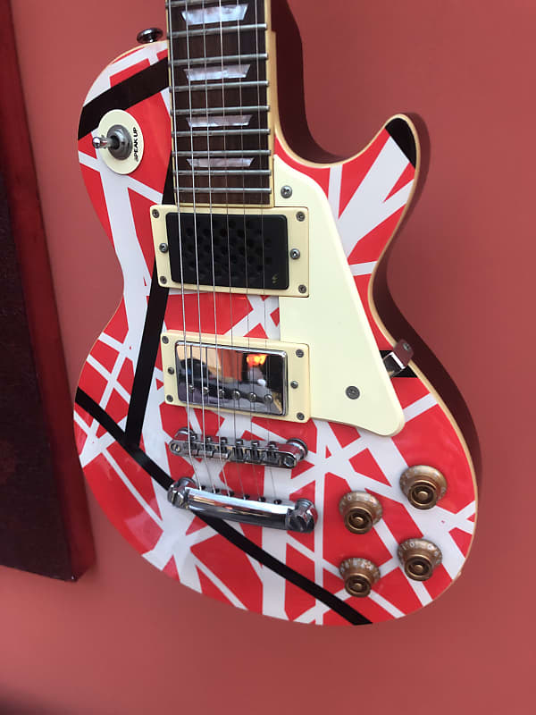 Edwards ESP E-LP-48S -VH Van Halen Stripes Mini Gibson Les Paul